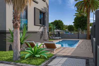 Новый жилой бутик комплекс с красивым садом в районе Авсаллар, на стадии строительства фото 7