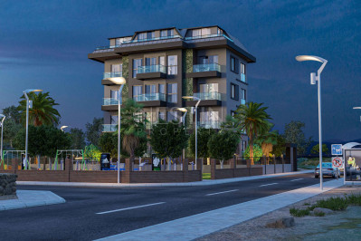 Новый жилой бутик комплекс с красивым садом в районе Авсаллар, на стадии строительства фото 10