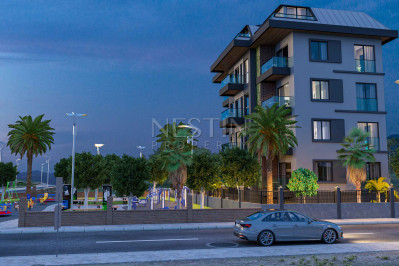 Новый жилой бутик комплекс с красивым садом в районе Авсаллар, на стадии строительства фото 12