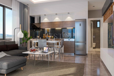 Новый жилой бутик комплекс с красивым садом в районе Авсаллар, на стадии строительства фото 22