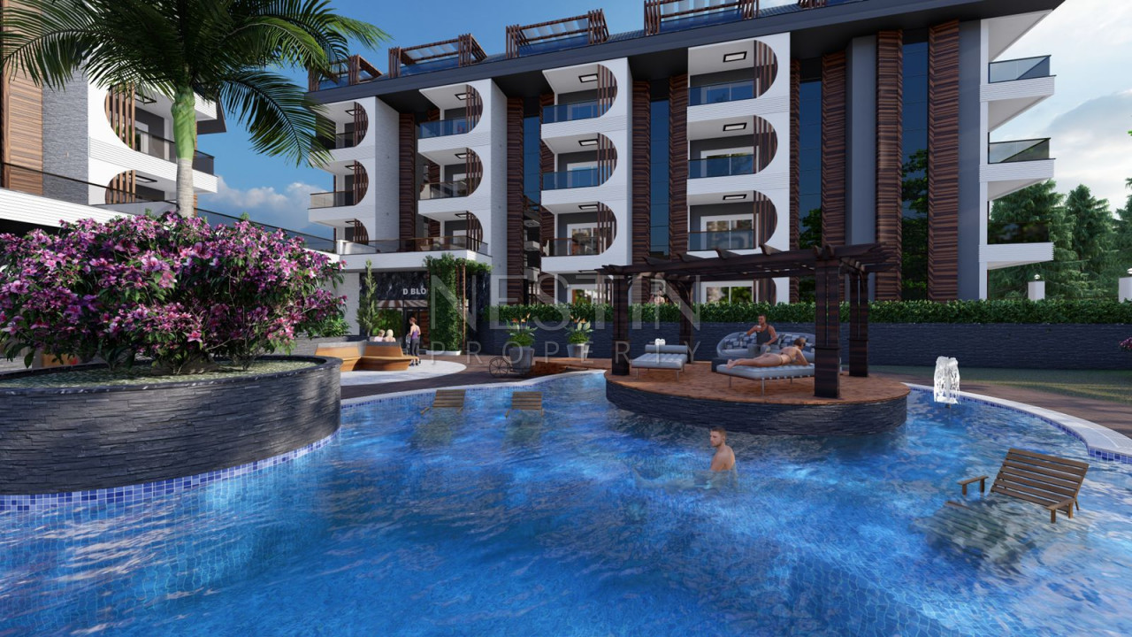 Новый шикарный комплекс, на стадии строительства в районе Авсаллар в 300 м от моря фото 13