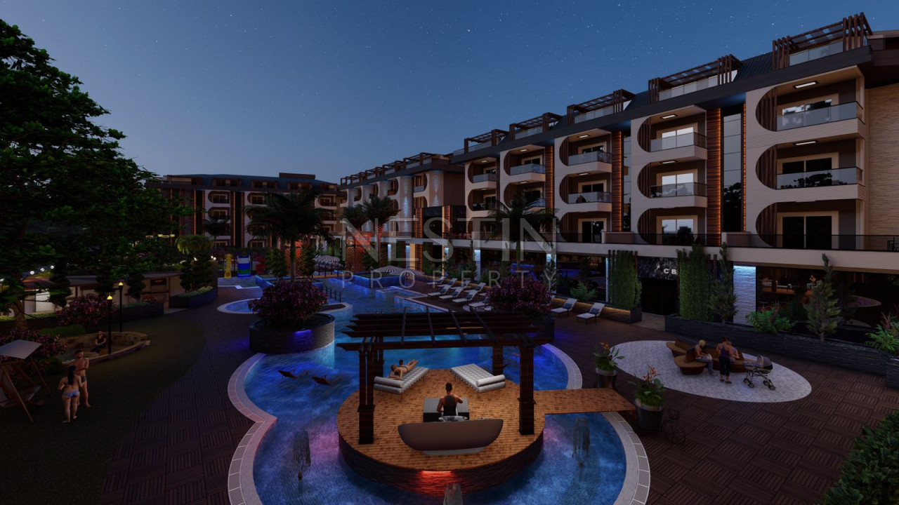 Новый шикарный комплекс, на стадии строительства в районе Авсаллар в 300 м от моря фото 40