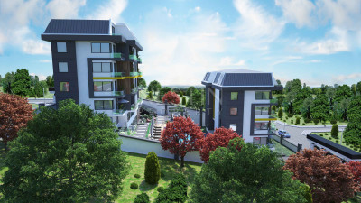 Квартиры 1+1 и 2+1 в новом жилом комплексе на этапе строительства в районе Кестель фото 2