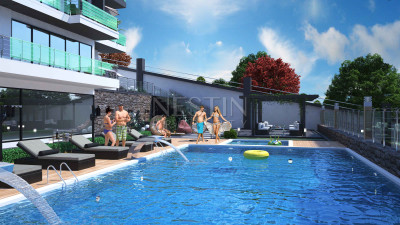 Квартиры 1+1 и 2+1 в новом жилом комплексе на этапе строительства в районе Кестель фото 7