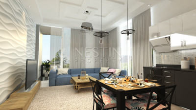 Квартиры 1+1 и 2+1 в новом жилом комплексе на этапе строительства в районе Кестель фото 21