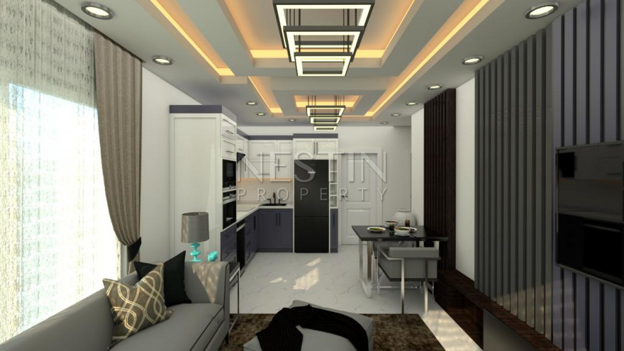 Квартиры 1+1 и 2+1 от застройщика в жилом комплексе в центре города Аланья фото 4