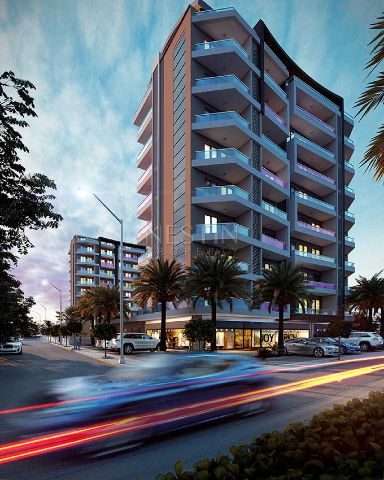 Квартиры разной планировки в новом жилом комплексе в районе Авсаллар на этапе строительства фото 33