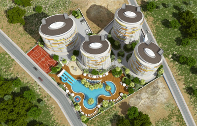 Квартира 2+1 в районе Джикджилли с шикарным видом на море, горы и крепость фото 4