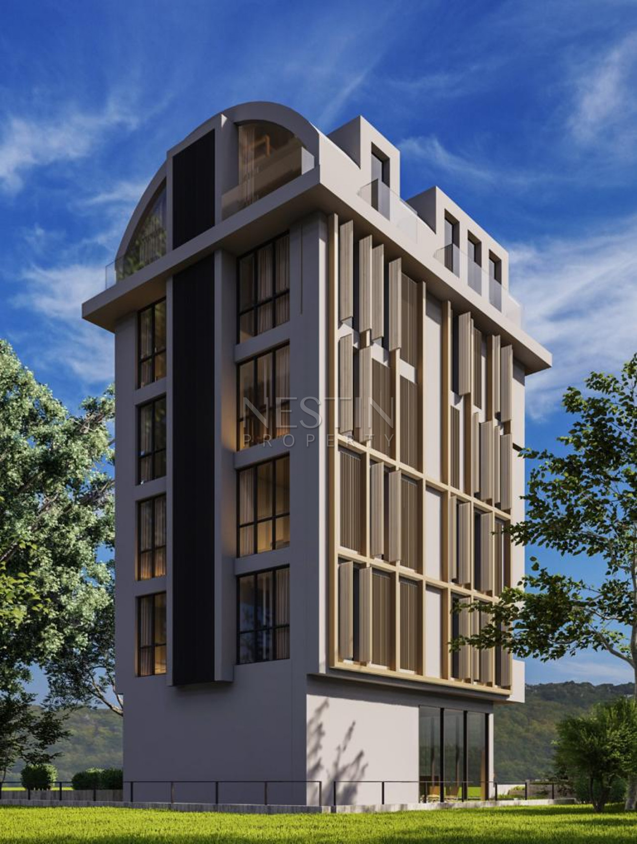 Жилой комплекс на стадии строительства в центре города Аланья в 400 м от моря фото 8