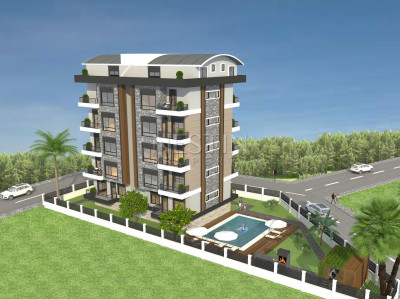 Жилой комплекс на стадии строительства в районе Авсаллар фото 3