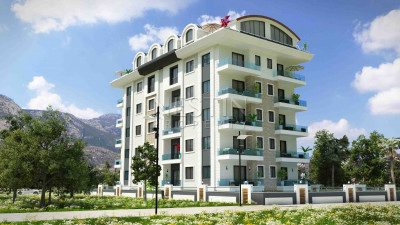 Квартиры 1+1 и 3+1 в районе Махмутлар в новом жилом комплексе фото 2