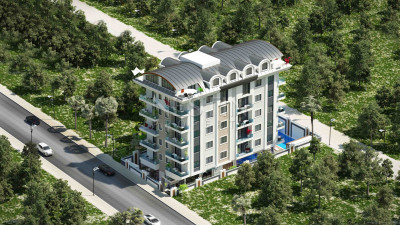 Квартиры 1+1 и 3+1 в районе Махмутлар в новом жилом комплексе фото 5