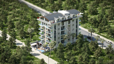 Квартиры 1+1 и 3+1 в районе Махмутлар в новом жилом комплексе фото 8