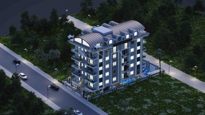 Квартиры 1+1 и 3+1 в районе Махмутлар в новом жилом комплексе фото 9