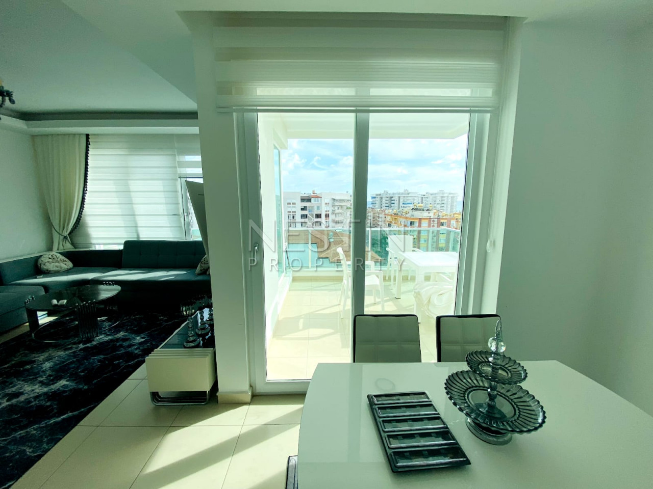 Светлая и уютная квартира 2+1 в районей Тосмур с видом на море фото 23