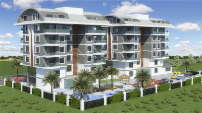 Квартиры 1+1 и 2+1 в жилом комплексе на стадии строительства в районе Каргыджак фото 5