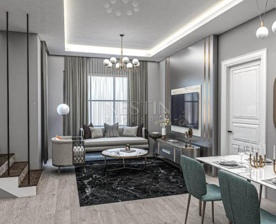 Квартиры 1+1 и 2+1 в комплексе на этапе строительства в районе Авсаллар фото 12