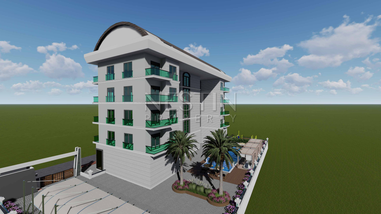 Квартиры и коммерческое помещение в новом ЖК на этапе строительства в районе Авсаллар фото 1