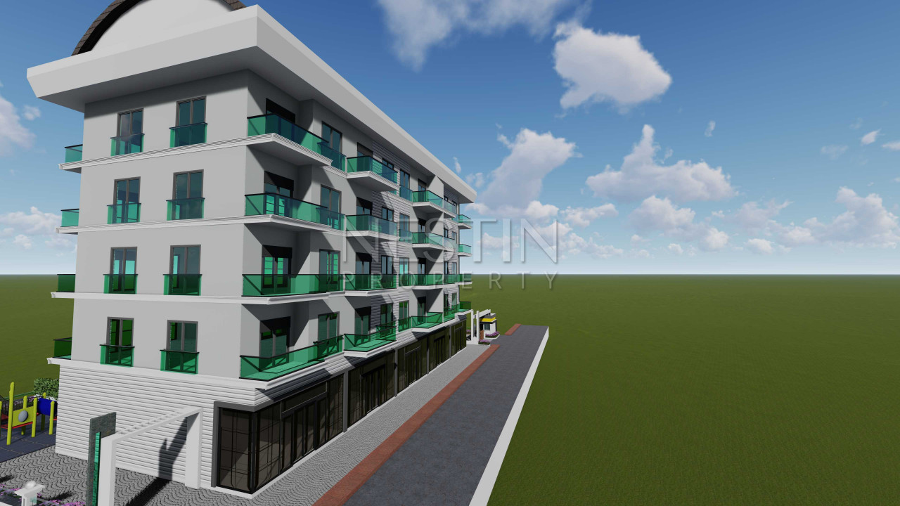 Квартиры и коммерческое помещение в новом ЖК на этапе строительства в районе Авсаллар фото 7