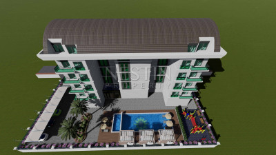 Квартиры и коммерческое помещение в новом ЖК на этапе строительства в районе Авсаллар фото 14