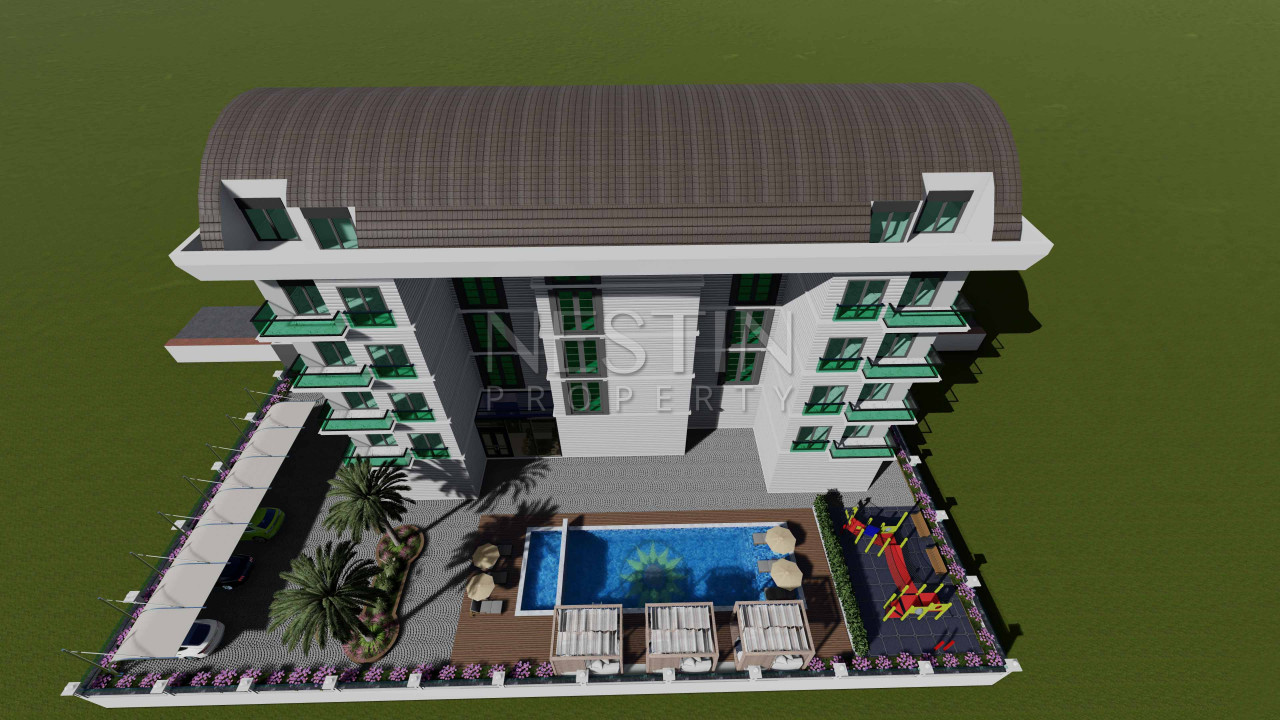 Квартиры и коммерческое помещение в новом ЖК на этапе строительства в районе Авсаллар фото 14