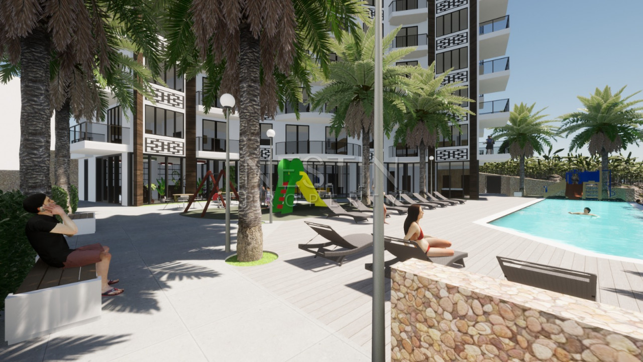 Квартиры 1+1 и 2+1 в жилом массиве на стадии строительства в Махмутлар фото 3