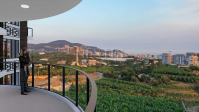 Квартиры 1+1 и 2+1 в жилом массиве на стадии строительства в Махмутлар фото 5