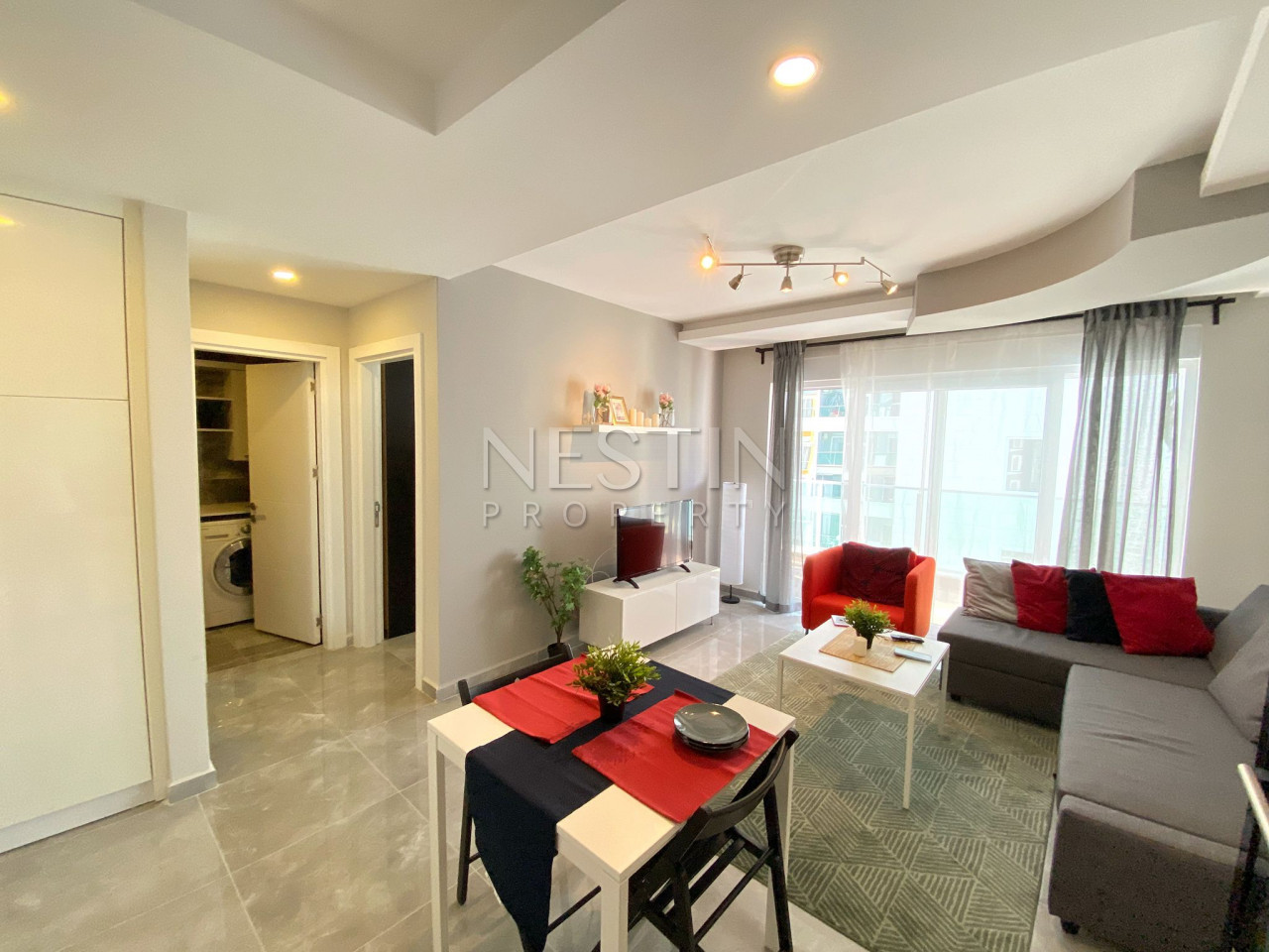 Уютная квартира 1+1 в районе Махмутлар с новой мебелью и техникой фото 15