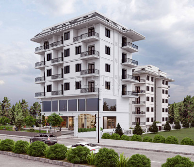 Квартира пентхаус 3+1 в новом ЖК на этапе строительства в районе Каргыджак фото 1