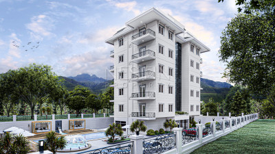 Квартира пентхаус 3+1 в новом ЖК на этапе строительства в районе Каргыджак фото 9