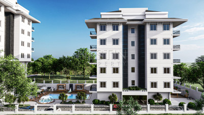 Квартира пентхаус 3+1 в новом ЖК на этапе строительства в районе Каргыджак фото 12