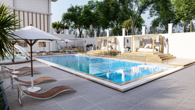 Квартира пентхаус 3+1 в новом ЖК на этапе строительства в районе Каргыджак фото 21