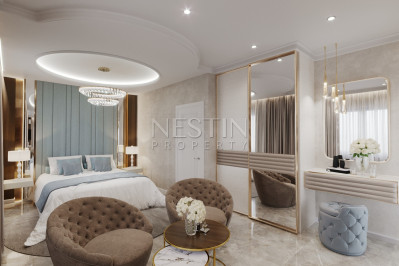 Квартира пентхаус 3+1 в новом ЖК на этапе строительства в районе Каргыджак фото 25