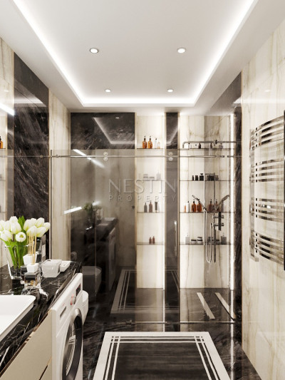 Квартира пентхаус 3+1 в новом ЖК на этапе строительства в районе Каргыджак фото 36