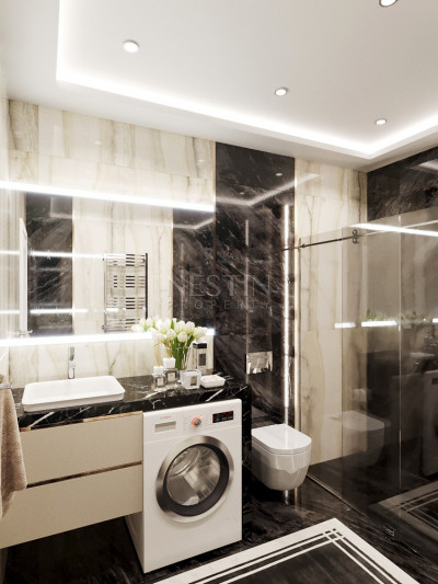 Квартира пентхаус 3+1 в новом ЖК на этапе строительства в районе Каргыджак фото 37