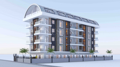 Квартиры 1+1 и 2+1 в центре города Аланья в новом ЖК на этапе строительства фото 6