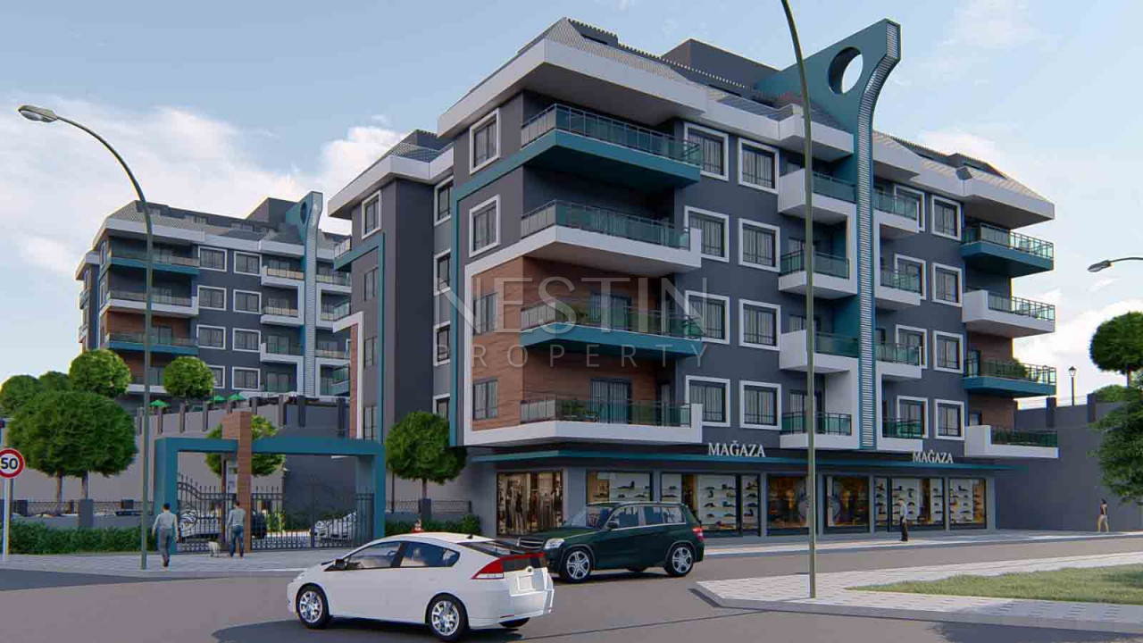 Квартира 1+1 в новом комплексе района Оба с собственным садом фото 2