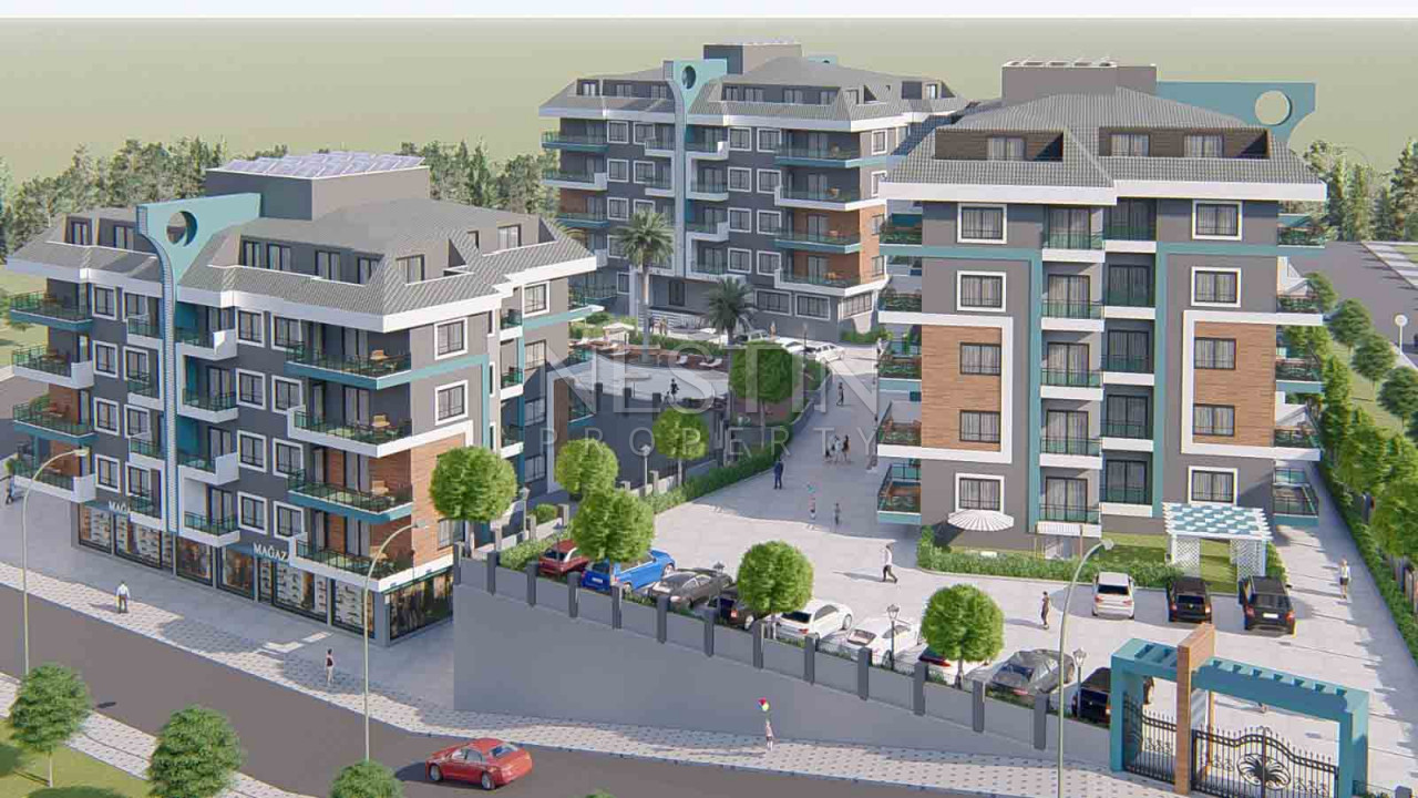 Квартира 1+1 в новом комплексе района Оба с собственным садом фото 7