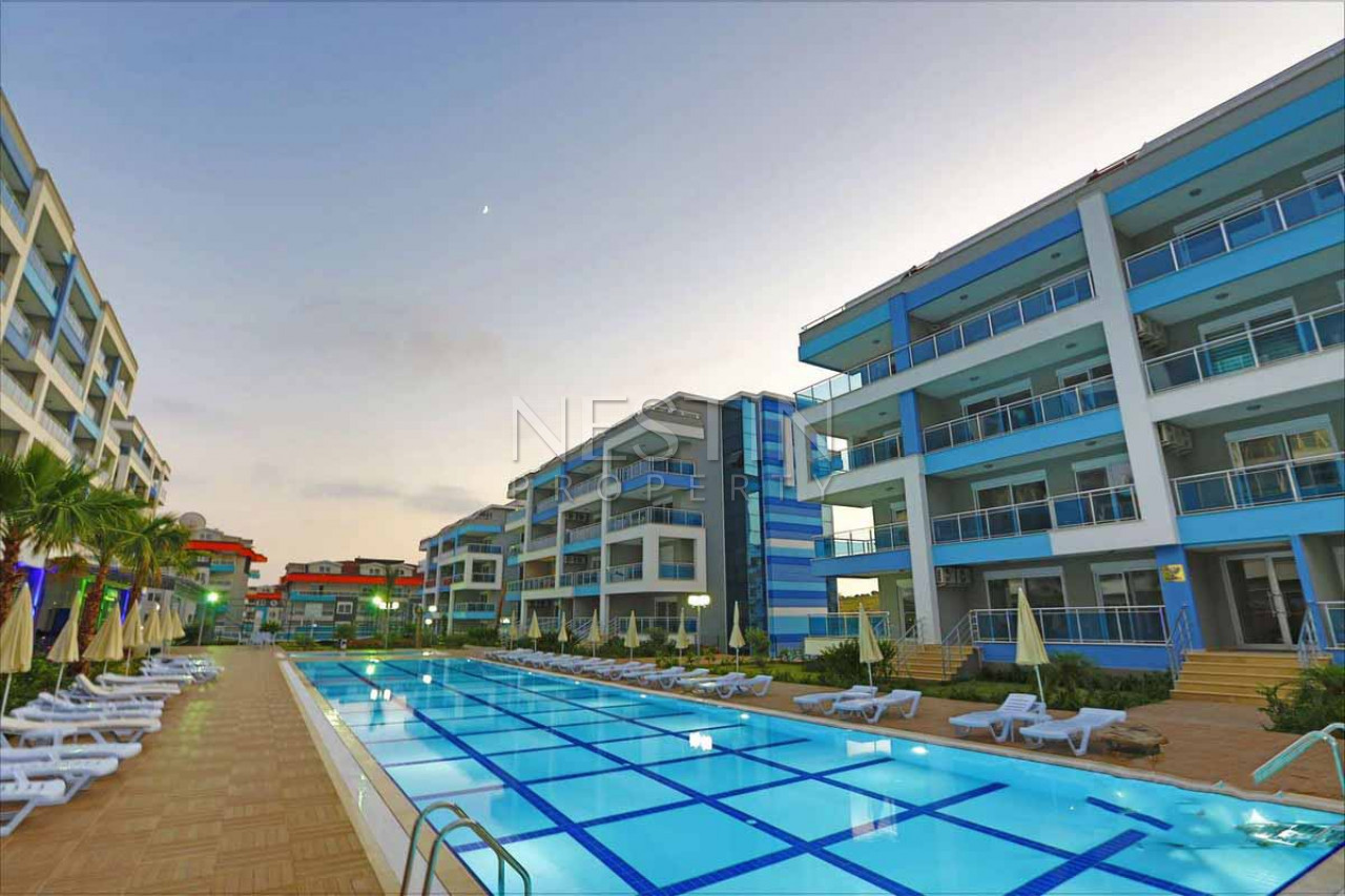 Квартира 1+1 в хорошем комплексе в районе Кестель в 350 м от моря фото 2