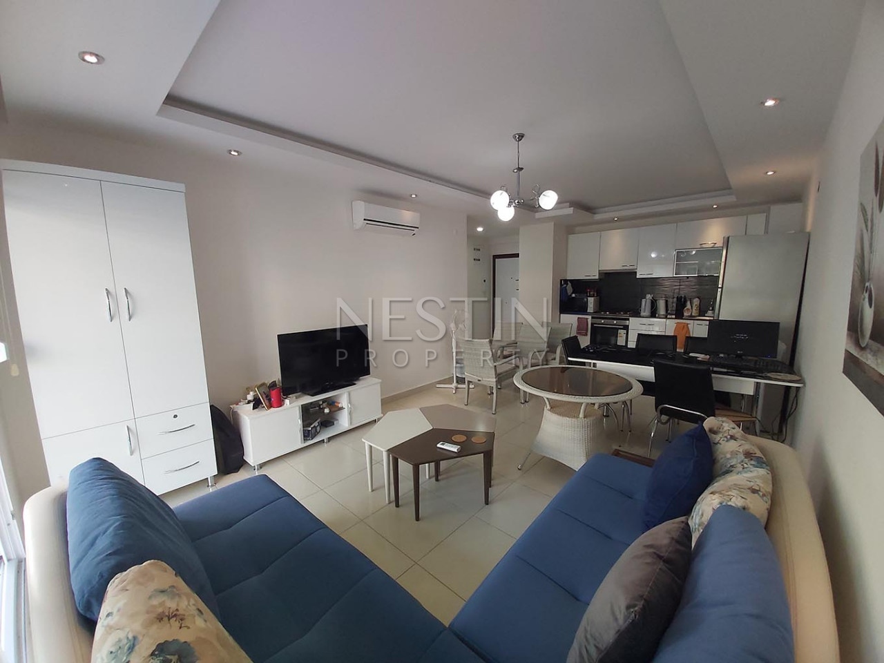 Квартира 1+1 в хорошем комплексе в районе Кестель в 350 м от моря фото 12