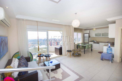 Пентхаус 2+1 в районе Джикджилли с шикарным видом на море и крепость фото 14