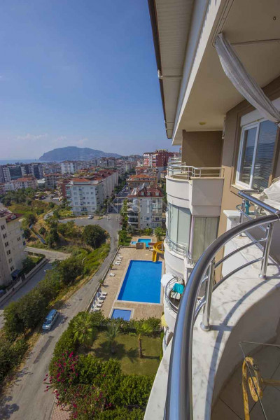 Пентхаус 2+1 в районе Джикджилли с шикарным видом на море и крепость фото 17