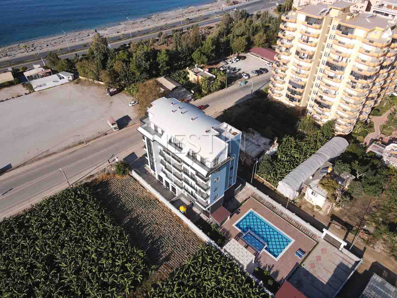 Квартиры 1+1 в новом жилом комплексе в районе Каргыджак в 100 м от моря фото 3