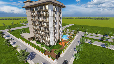 Проект нового ЖК от надежного застройщика в центре города Аланья в 370 м от моря фото 2