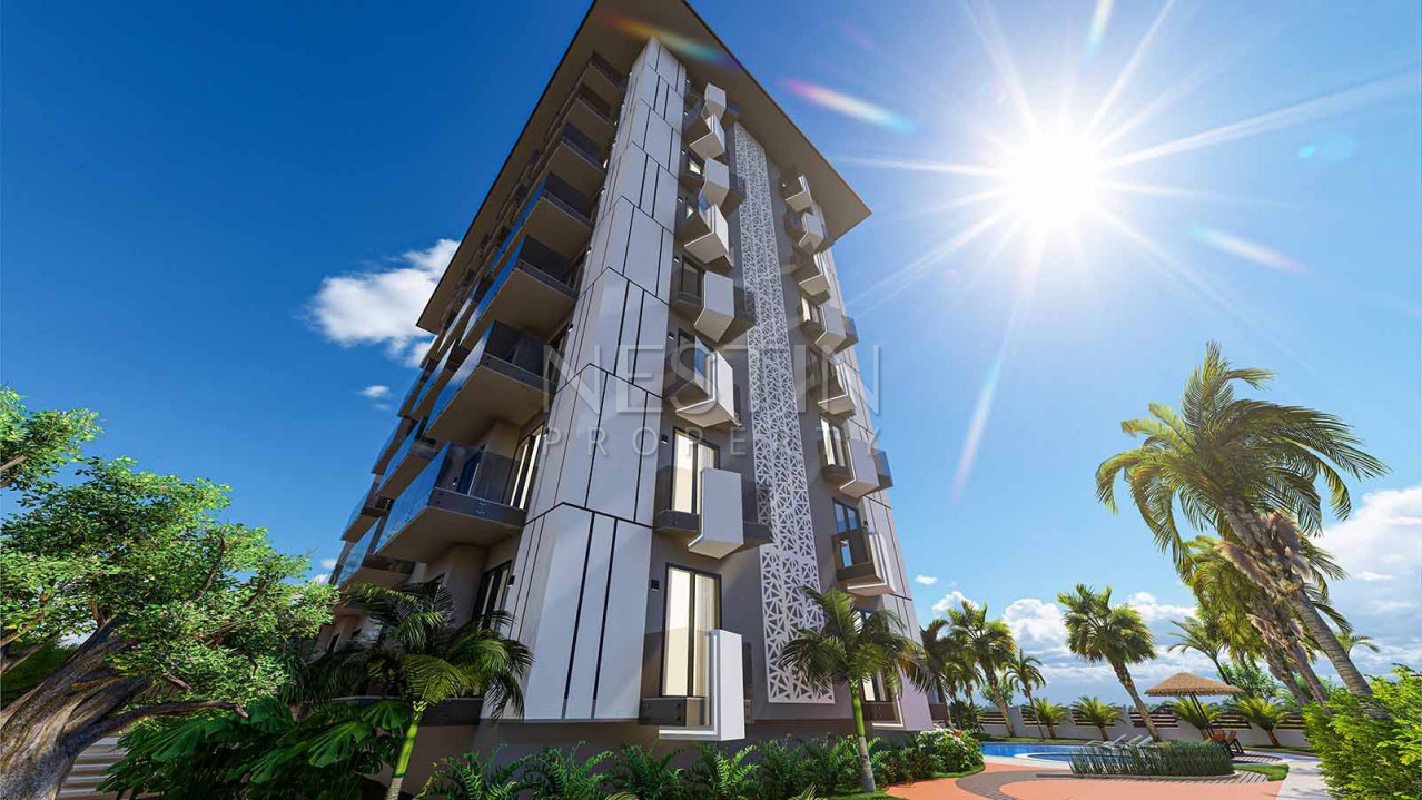 Проект нового ЖК от надежного застройщика в центре города Аланья в 370 м от моря фото 4