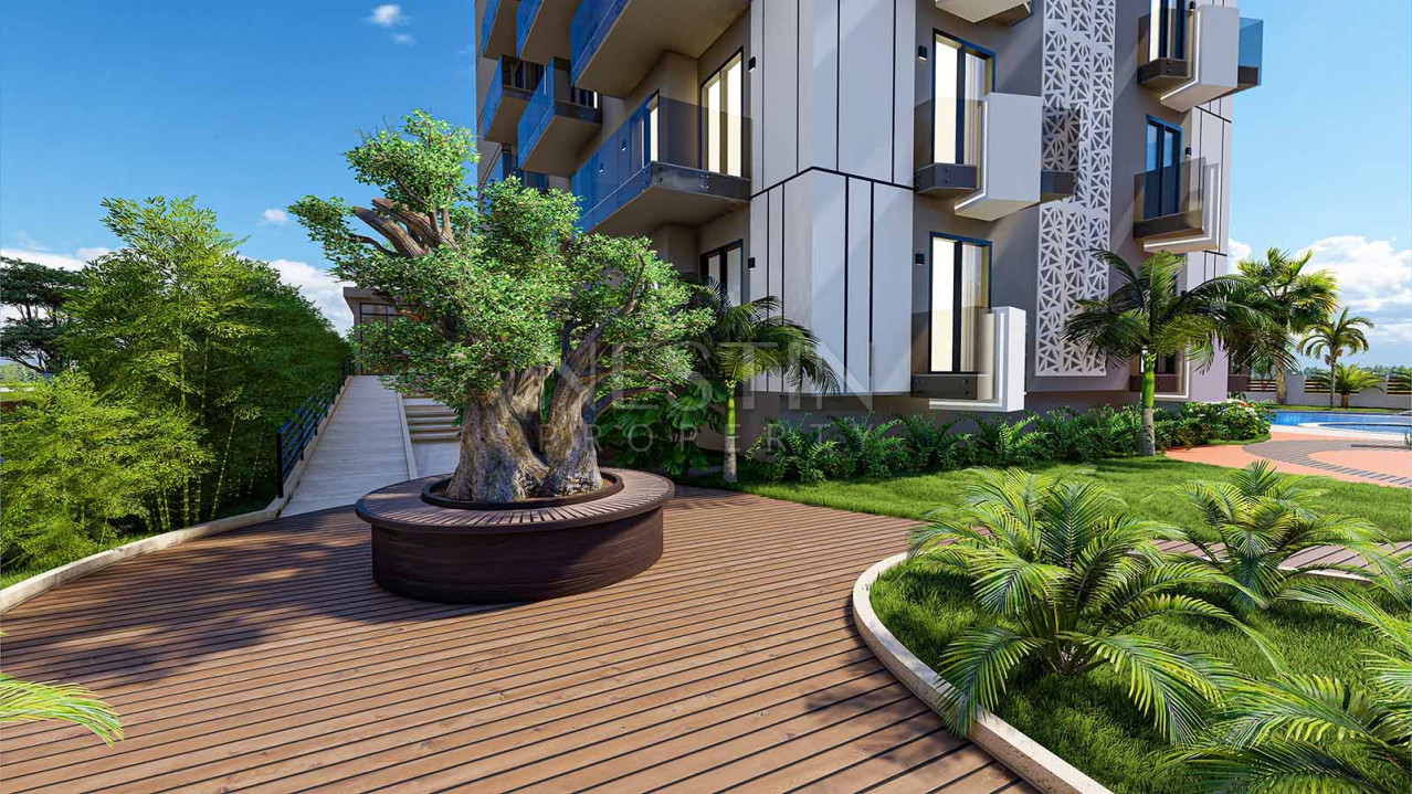 Проект нового ЖК от надежного застройщика в центре города Аланья в 370 м от моря фото 20