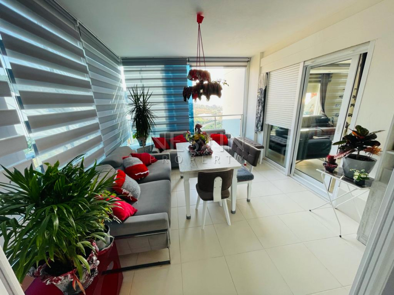 Апартаменты 2+1 с панорамным видом на море и горы в районе Каргыджак фото 4