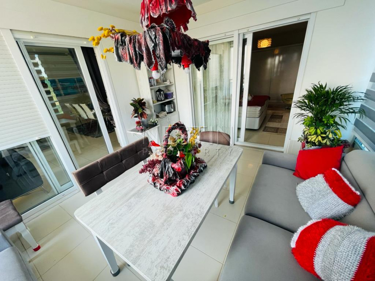 Апартаменты 2+1 с панорамным видом на море и горы в районе Каргыджак фото 12