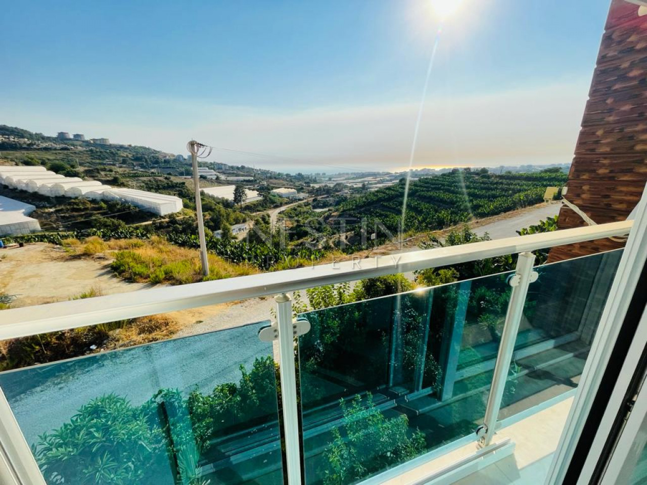 Апартаменты 2+1 с панорамным видом на море и горы в районе Каргыджак фото 18