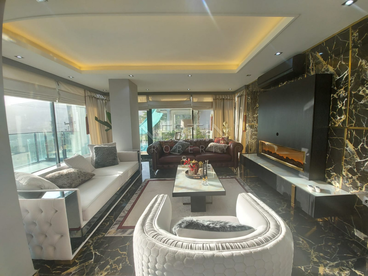 Шикарная вилла с прекрасным видом на Средиземное море в районе Бекташ фото 4